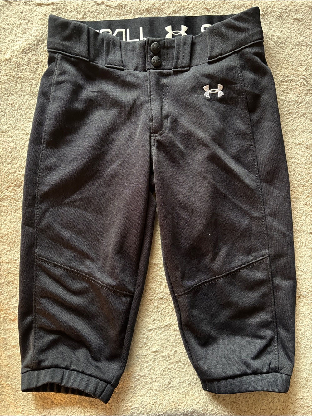 Under Armour Kids' Black Softball Pants